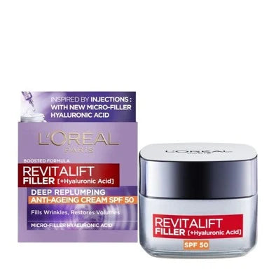 Loreal Revitalift Filler Дневен крем SPF50 Х50 мл