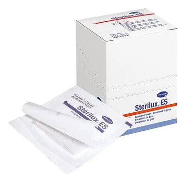 Hartmann Sterilux ES Стерилни марлени компреси 8 дипли размер 7.5/7.5 см 2x25 броя