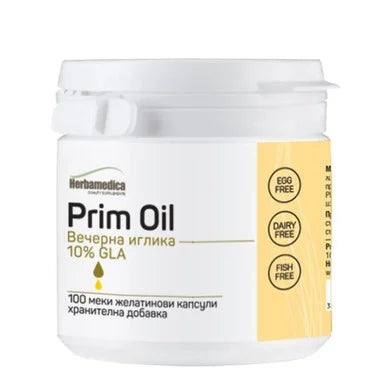 Prim Oil Масло от вечерна иглика 500 мг х100 капсули Herbamedica
