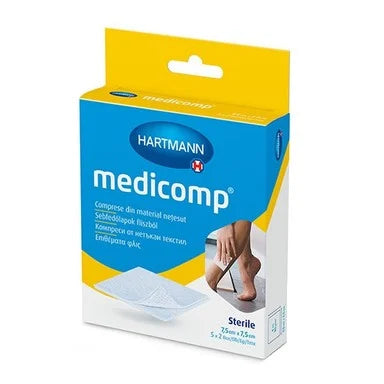 Hartmann Medicomp Стерилен компрес 7.5/7.5 см 5 комплекта х2 бр