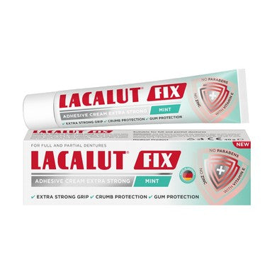Lacalut Fix Фиксиращ крем за зъбни протези с ментов вкус х40 г