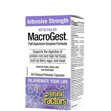 МакроГест Ензимна формула с удължено освобождаване x60 капсули Natural Factors