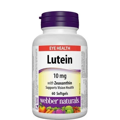 Lutein with Zeaxanthin 10 мг за здравето на очите x60 меки капсули Webber Naturals