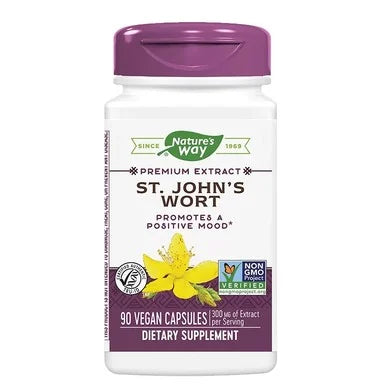 Жълт кантарион при нервност 420 мг х90 капсули Nature's Way