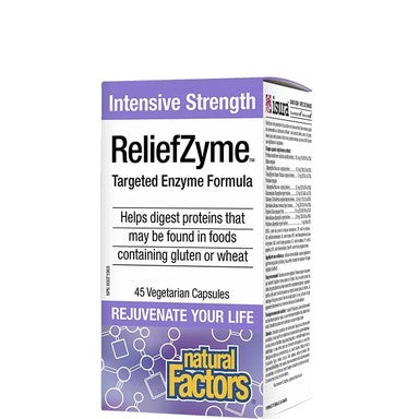 Релийфзайм Ензимна формула за храносмилане x45 капсули Natural Factors