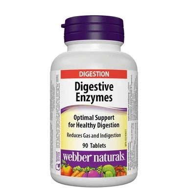 Dygestive Enzymes Храносмилателни ензими x90 таблетки Webber Naturals