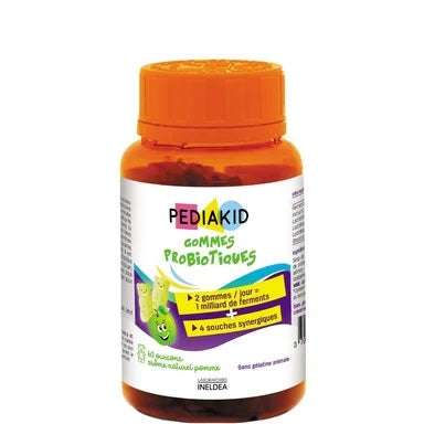 Pediakid Gommes Пробиотик за деца с 4 вида млечнокисели бактерии x60 дъвчащи мечета