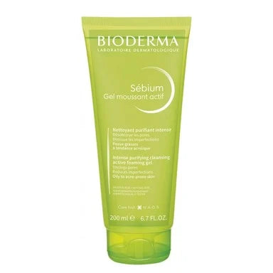 Bioderma Sebium Gel Moussant Actif Измиващ гел за мазна и акнеична кожа х200 мл