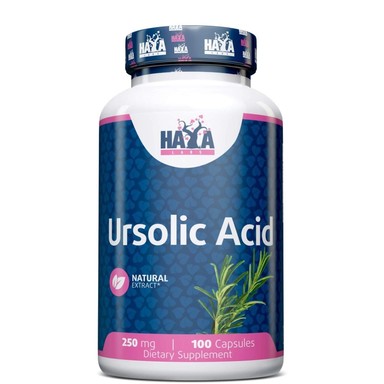 Haya Labs Урсолова киселина 250 мг срещу мускулна атрофия x100 капсули