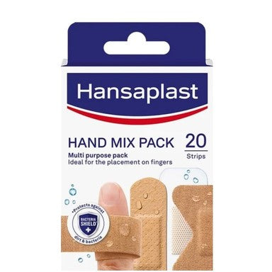 Hansaplast Hand Мix Пластири за ръце 5 размера x20 броя