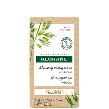 Klorane Твърд шампоан с овес за всеки тип коса х80 г
