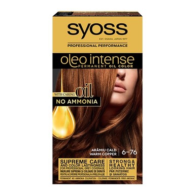 Syoss Oleo Intense Боя за коса без амоняк 6-76 топло меден