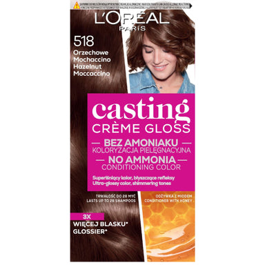Loreal Casting Creme Gloss Боя за коса без амоняк 518 Hazelnut Moccaccino
