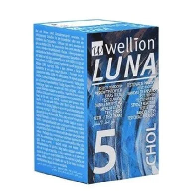 Wellion Luna Тест ленти за холестерол х5 бр