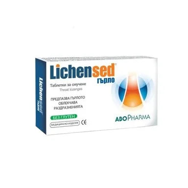 Lichensed при болно гърло х16 таблетки Abopharma
