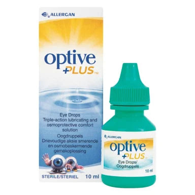 Optive Plus Капки за очи за овлажняване x10 мл