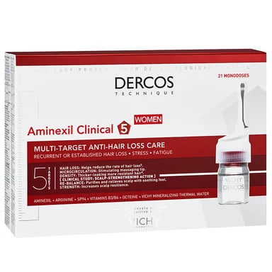 Vichy Dercos Aminexil Clinical 5 Ампули против косопад за жени 21 монодози х6 мл