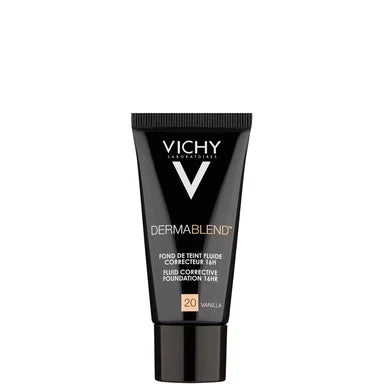 Vichy Dermablend Коригиращ фон дьо тен флуид 16 часа за всеки тип кожа SPF30 ванилов цвят 20 x30 мл