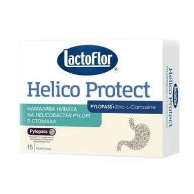 LactoFlor Helico Protect за нормална киселинност в стомаха х15 капсули
