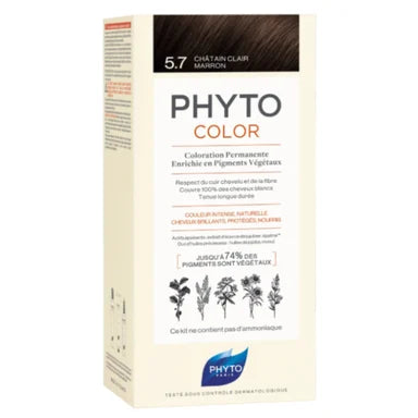 Phyto Color Боя за коса №5.7 светло кафяв кестен