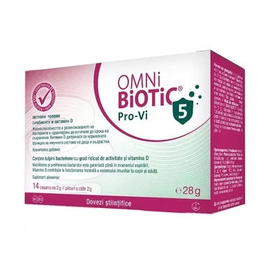 Omni Biotic Pro-Vi 5 Пробиотик с Витамин D за имунната система х14 сашета