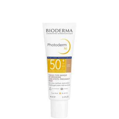 Bioderma Photoderm M Гел-крем за лице за чувствителна комбинирана и мазна кожа SPF50+ златен цвят х40 мл