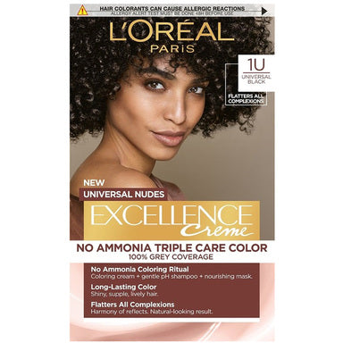 Loreal Excellence Creme Universal Nudes Боя за коса 1U черен цвят