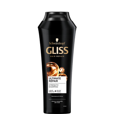 Gliss Ultimate Repair Шампоан с кератин и черни перли за много увредена суха коса х250 мл