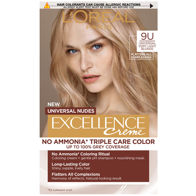 Loreal Excellence Creme Universal Nudes Боя за коса 9U много светло рус цвят