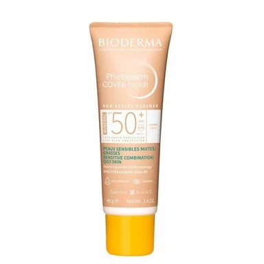 Bioderma Photoderm Cover touch Слънцезащитен тониран крем SPF50+ светъл цвят х40 мл