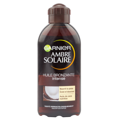 Garnier Ambre Solaire Huile Bronzante intense Бронзиращо олио с кокосово масло х200 мл