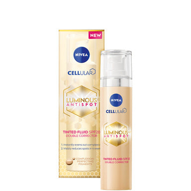 Nivea Cellular Luminous 630 Тониран флуид срещу пигментни петна SPF20 x40 мл