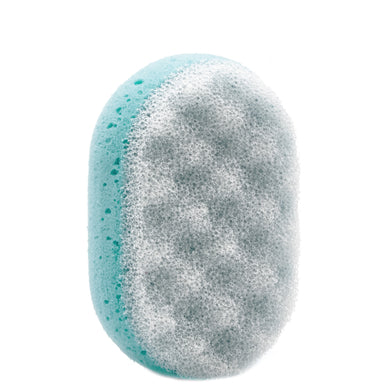 Овална гъба за баня син цвят