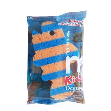 Океан Детска гъба за баня шарена риба