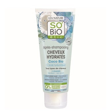 SOBiO Балсам за коса с кокос и хиалуронова киселина х200 мл