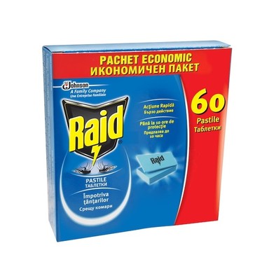 Raid Ламинирани таблетки против комари х60 броя