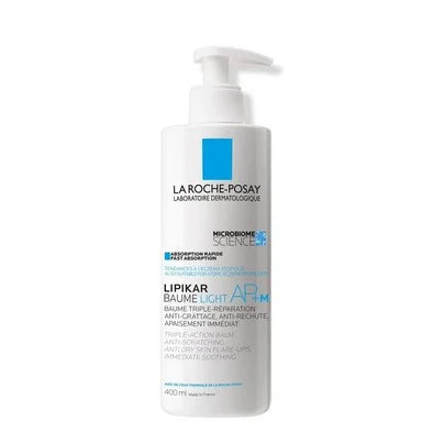 La Roche-Posay Lipikar Baume Light AP+M Лек успокояващ балсам за лице и тяло за суха и атопична кожа против сърбеж х400 мл