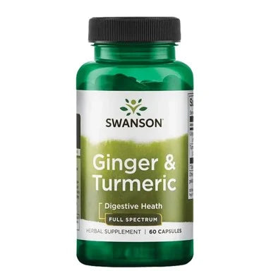 Джинджифил и куркума за храносмилателната система х60 капсули Swanson