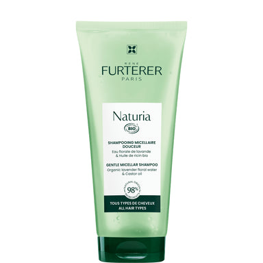 Rene Furterer Naturia Мицеларен шампоан с рициново масло и флорална вода от органична лавандула за всеки тип коса х200 мл