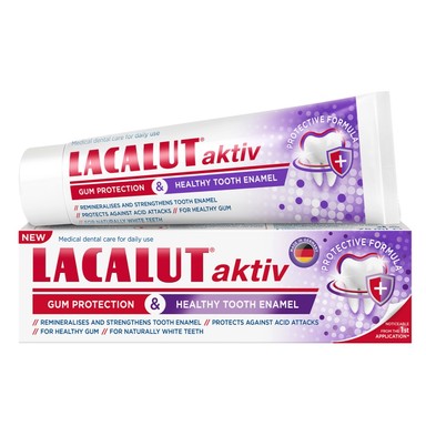 Lacalut Aktiv Паста за здрав емайл и венци х75 мл