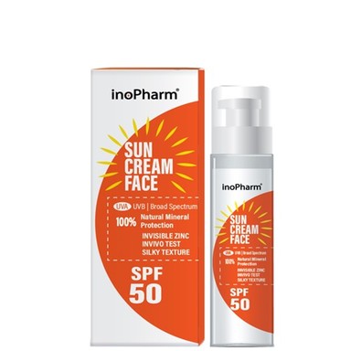 Inopharm Sun Слънцезащитен крем за лице SPF50 x35 мл