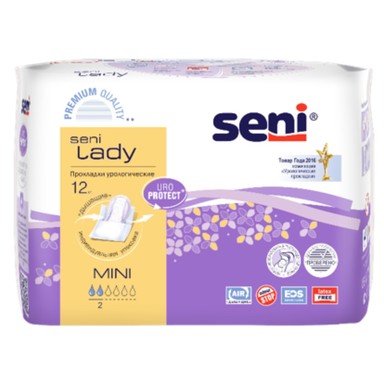 Seni Lady Comfort Mini Урологични мини подложки х12 бр