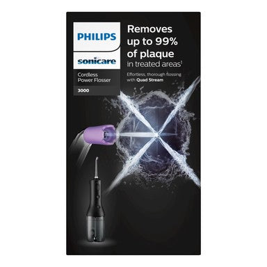Philips Sonicare Cordless Power Flosser 3000 Зъбен душ черен