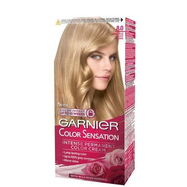 Garnier Color Sensation Боя за коса 8.0 блестящо светло русо