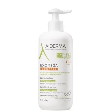 A-Derma Exomega Control Емолиентно мляко против разчесване x400 мл