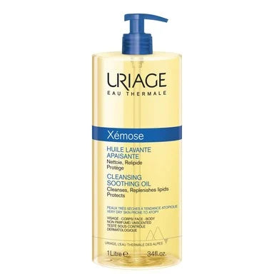 Uriage Xemose Почистващо душ-олио за лице и тяло за много суха кожа x1 л