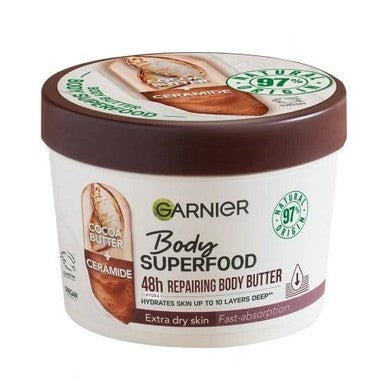 Garnier Body Superfood Масло за тяло с какао за много суха кожа x380 мл