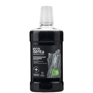 Ecodenta Expert Избелваща вода за уста с активен въглен х500 мл