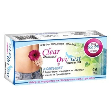 Clear Тест за овулация х5 броя ленти + Тест за бременност