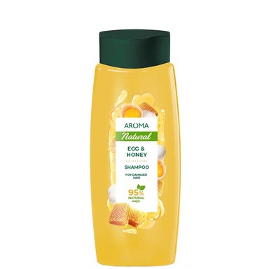 Aroma Natural Шампоан с яйце и мед за увредена коса х400 мл